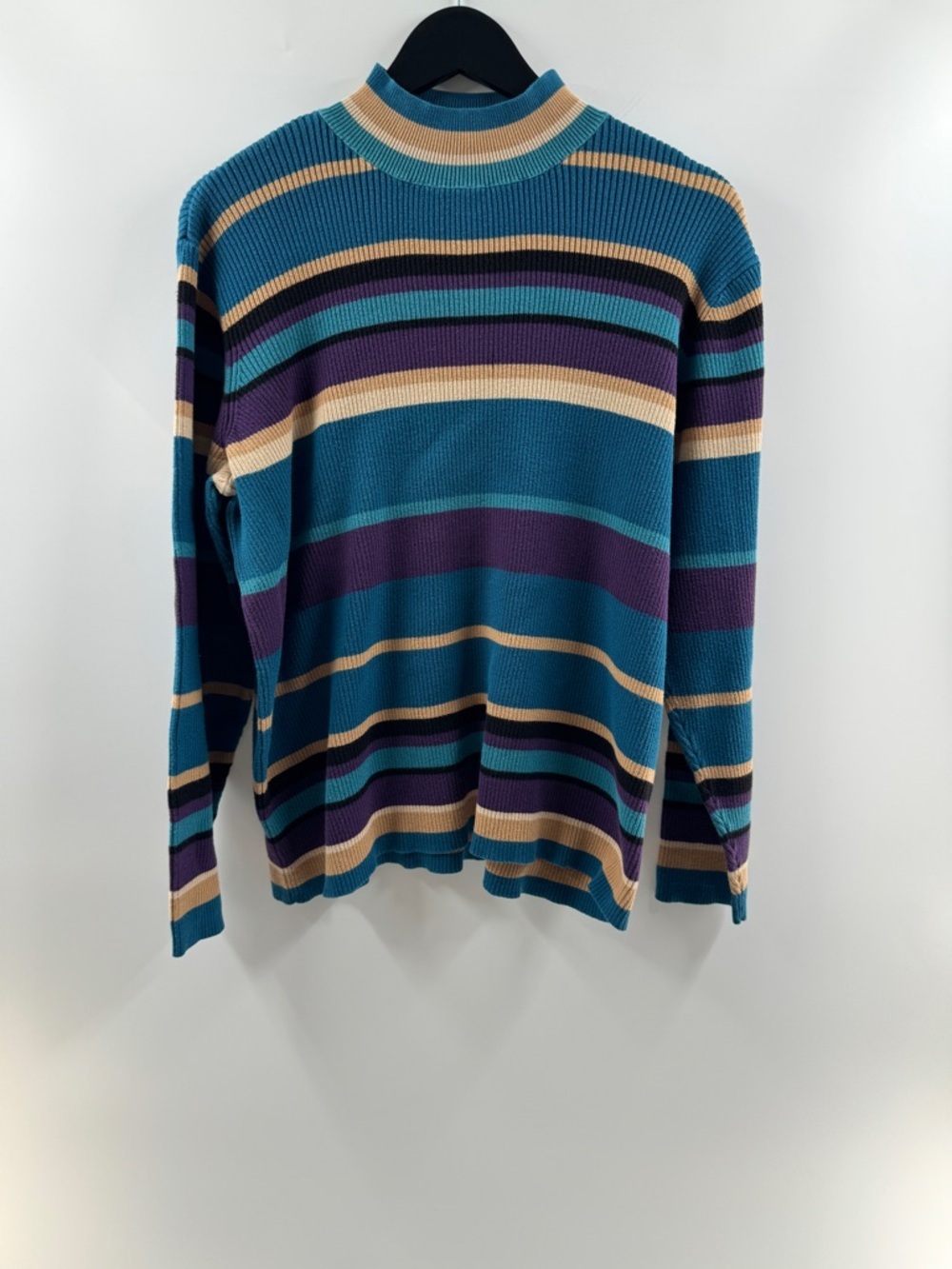 Villager Sport Striped Mock Neck Sweater – Women’s Size 2